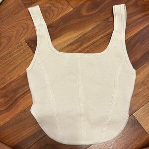 Aritzia Top Size S Beige Babaton